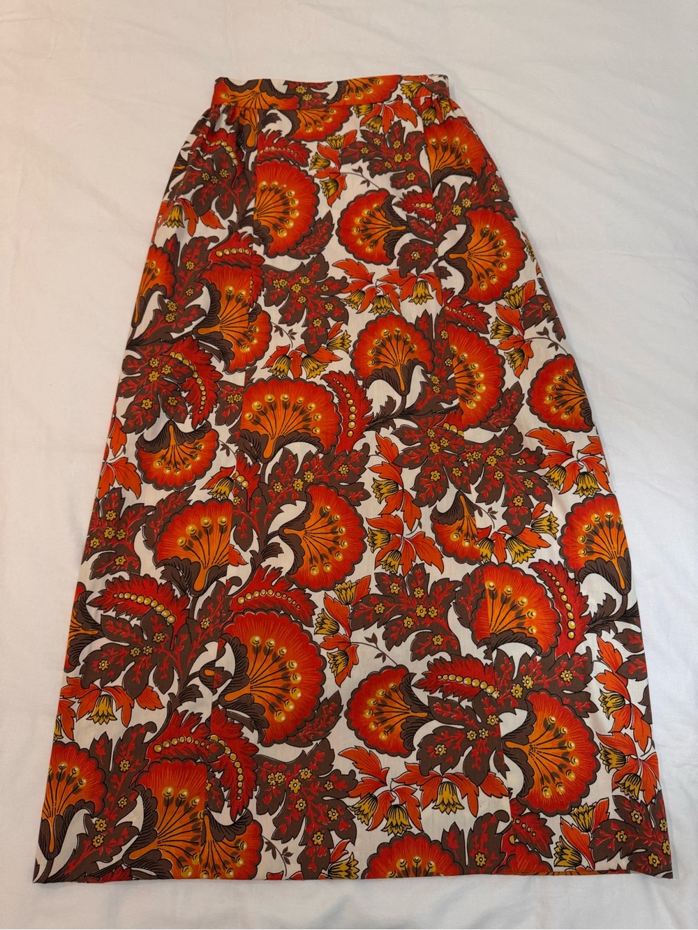 Vintage Floral Maxi Skirt